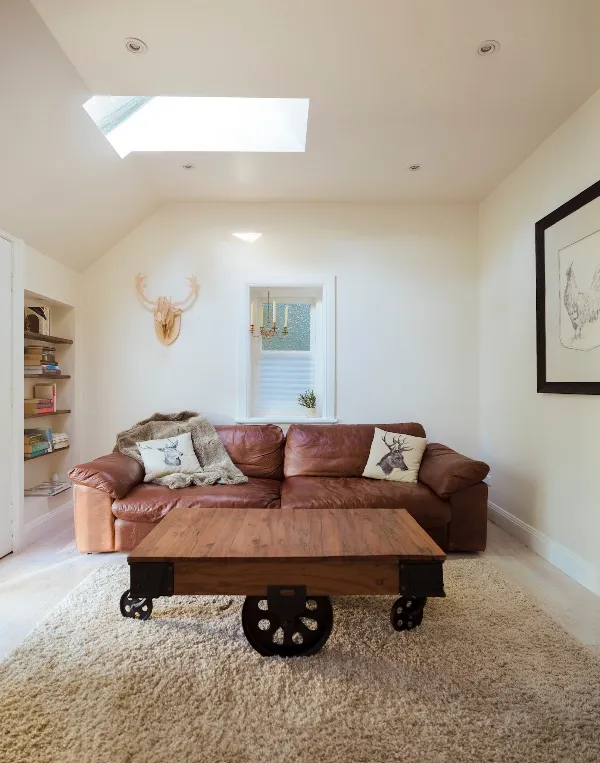 Lounge room — cushions and layout as shown